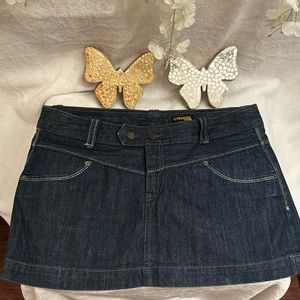 Ladies jeans mini skirt